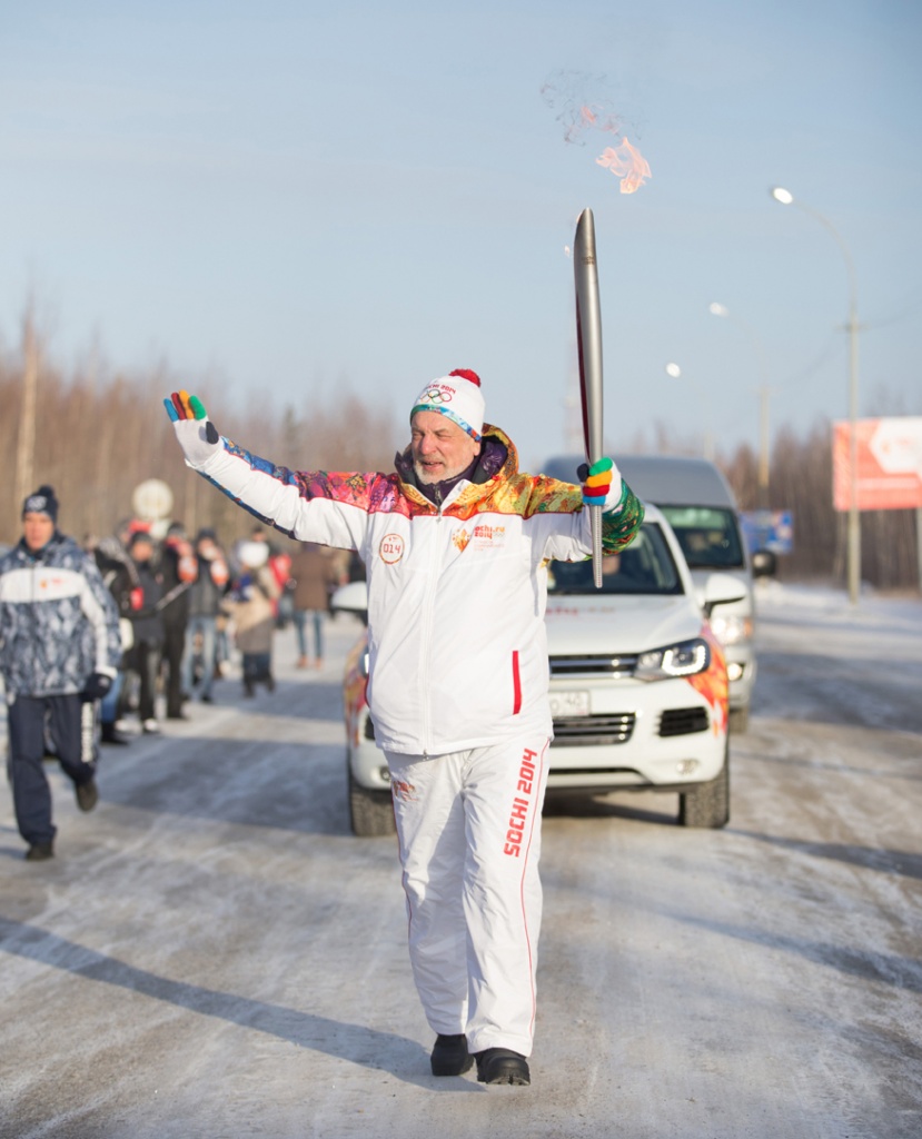 Президент ФБК Сергей Шапигузов, эстафета олимпийского огня